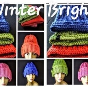 Authentic Hand Knitted Beanies  from The BoKnitArt Collection's Winter Brights.